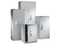 Fire Resistant security cabinet with 4 shelves