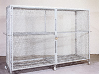 Enclosed Galvanised Security Cage - 1600mm high