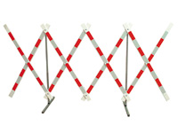 Reflective expanding barrier Red / White
