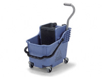 Hi-Back mobile Janitorial mop unit, 30ltr bucket