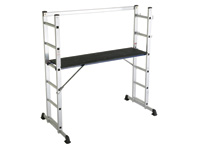 Multipurpose ladder with platform system