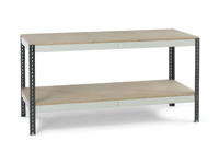 Just shelving workbench with two levels