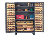 Jumbo Storage Cabinet including 137 Hook-On Bins