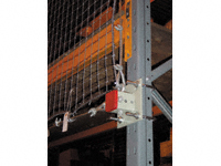 Flush mount mesh safety netting  for pallet rack