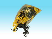 8mm Yellow / Black plastic chain, 25m pk