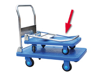 Plastic based Trolley, with folding handle,150kg