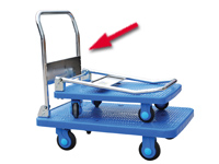 Plastic based Trolley, with folding handle, 300kg