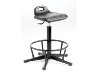 Polyurethane posture stool, castor base