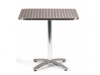 Rio Caf square pedestal table, 700mm
