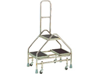 Stainless 2-step mobile safety step 460 platform