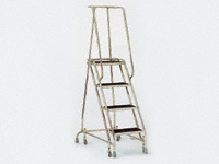 Stainless 4-step mobile safety step 1016 platform