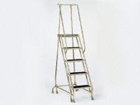Stainless 5-step mobile safety step 1270 platform