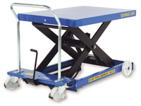 Mobile single scissor lift table 1250kg electric