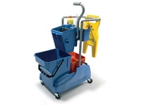 Janitorial Cart, clean and dirty water separation